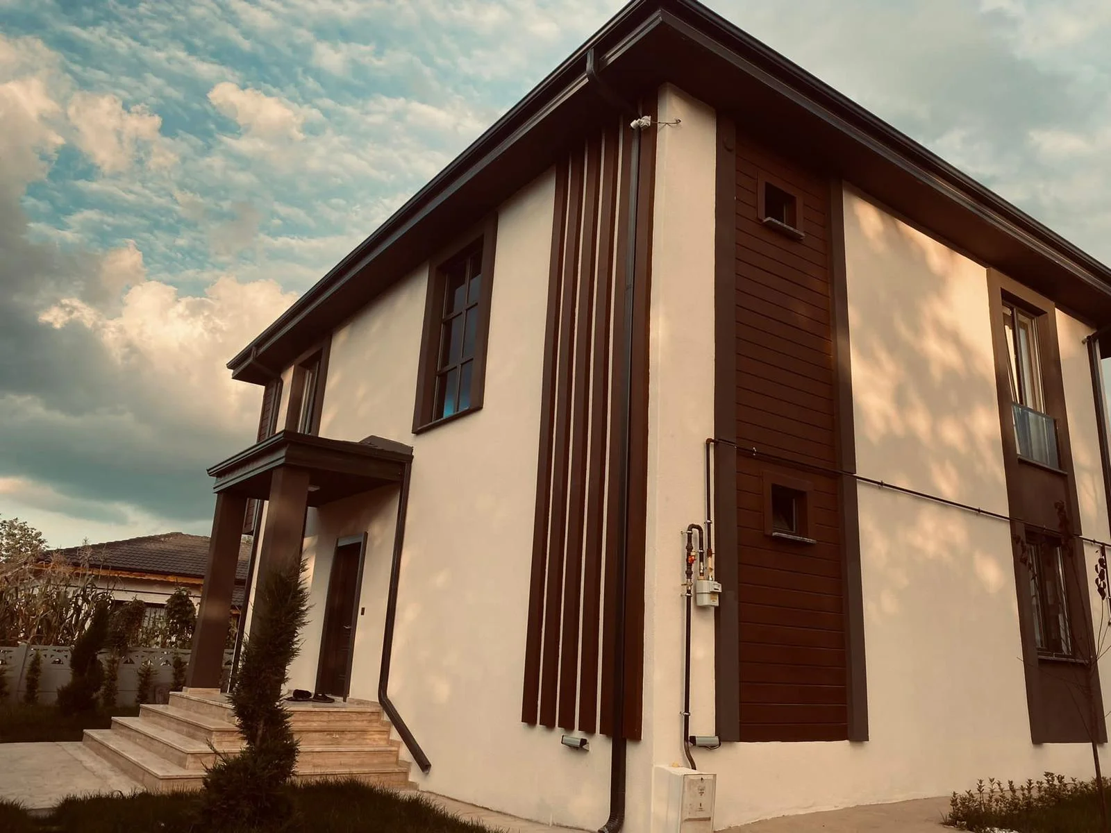 Simya Yapı Maşukiye villa cephe detayı